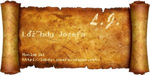 Lábdy Jozefa névjegykártya